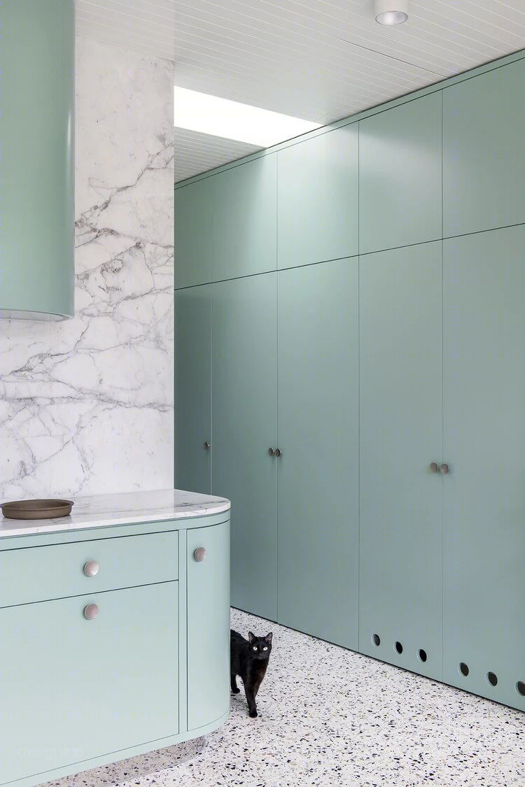 蒂芙尼蓝邂逅猫咪 · Flemington House 翻新设计丨澳大利亚丨Lisa Breeze Architect Design-24