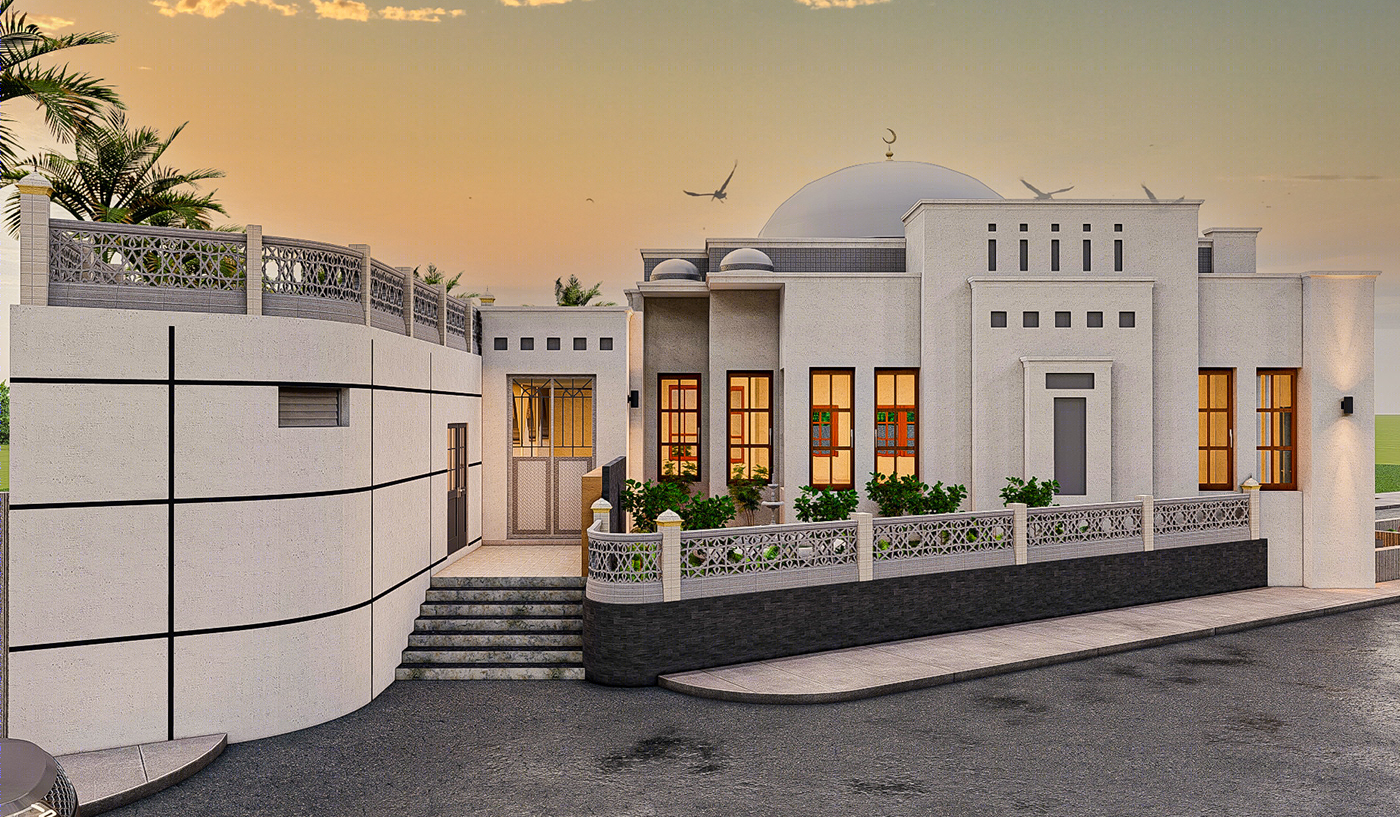 Anastasiya Gushchina丨文化建筑丨Mosque Design for Shaz Consultants-3