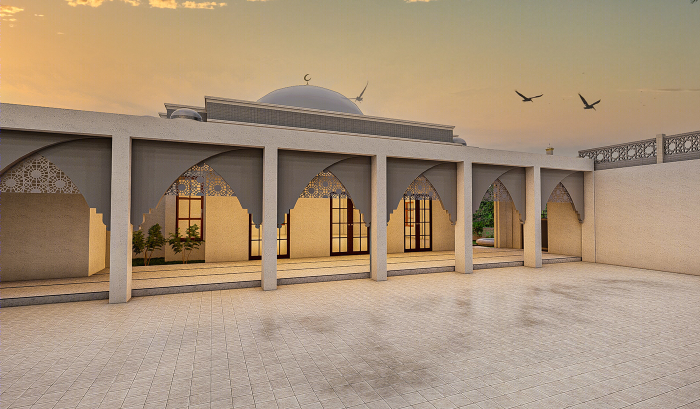 Anastasiya Gushchina丨文化建筑丨Mosque Design for Shaz Consultants-4