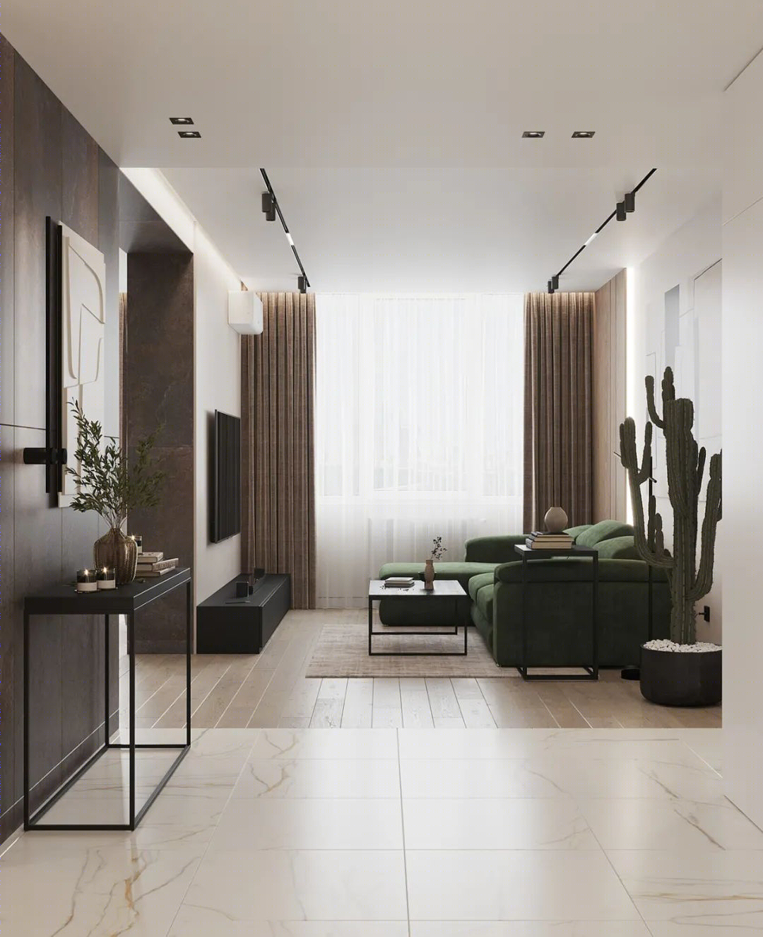 95㎡现代简约二居室丨Roomy Room Design-17