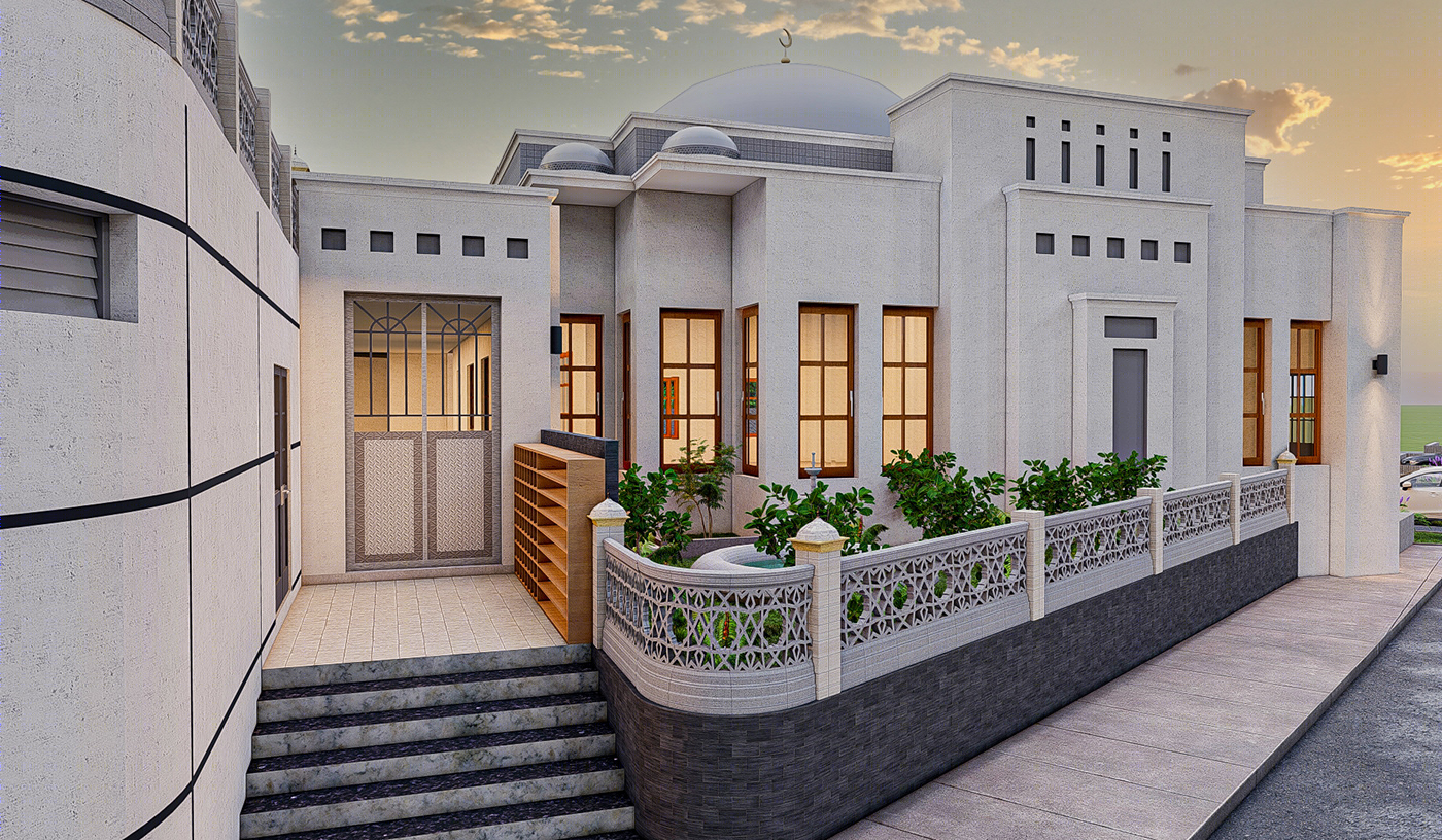 Anastasiya Gushchina丨文化建筑丨Mosque Design for Shaz Consultants-6