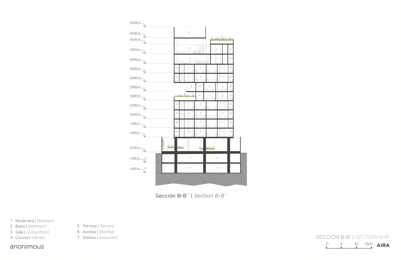 墨西哥 Querétaro 市 AIRA 公寓楼——垂直绿化与私密空间的融合-89