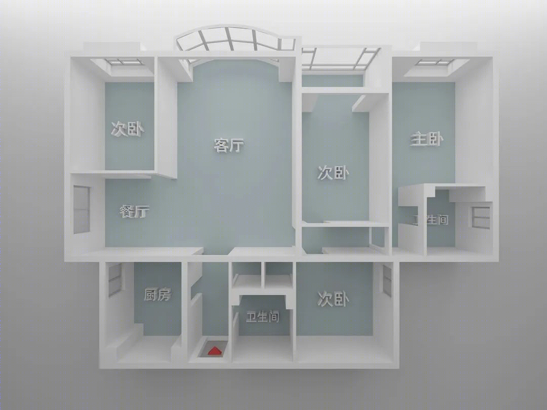 150㎡二手房改造-4