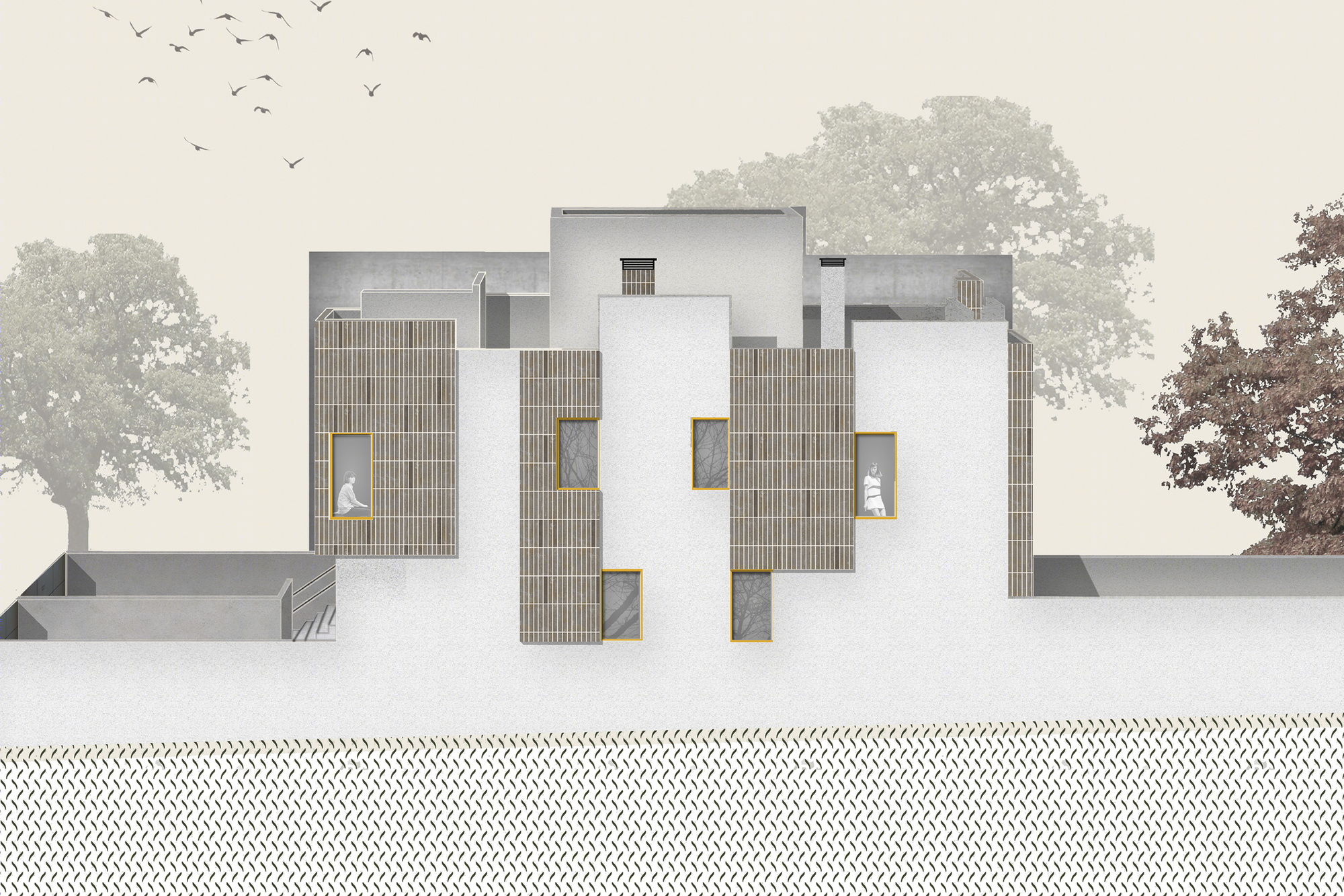 Madrid 时尚住宅区 Montecarmelo 的创意 terrace houses-33