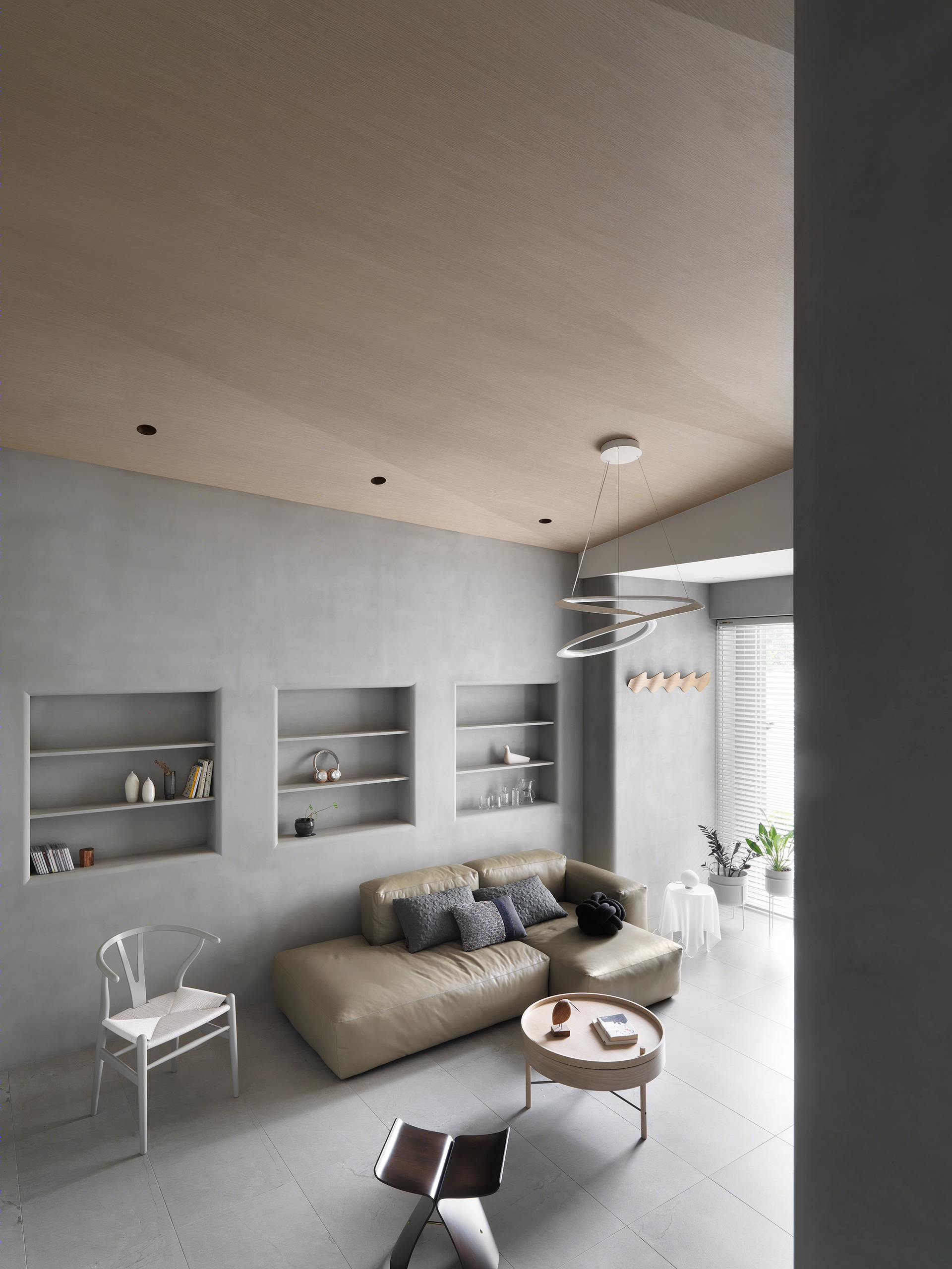 简约水泥色住宅丨十幸制作-13