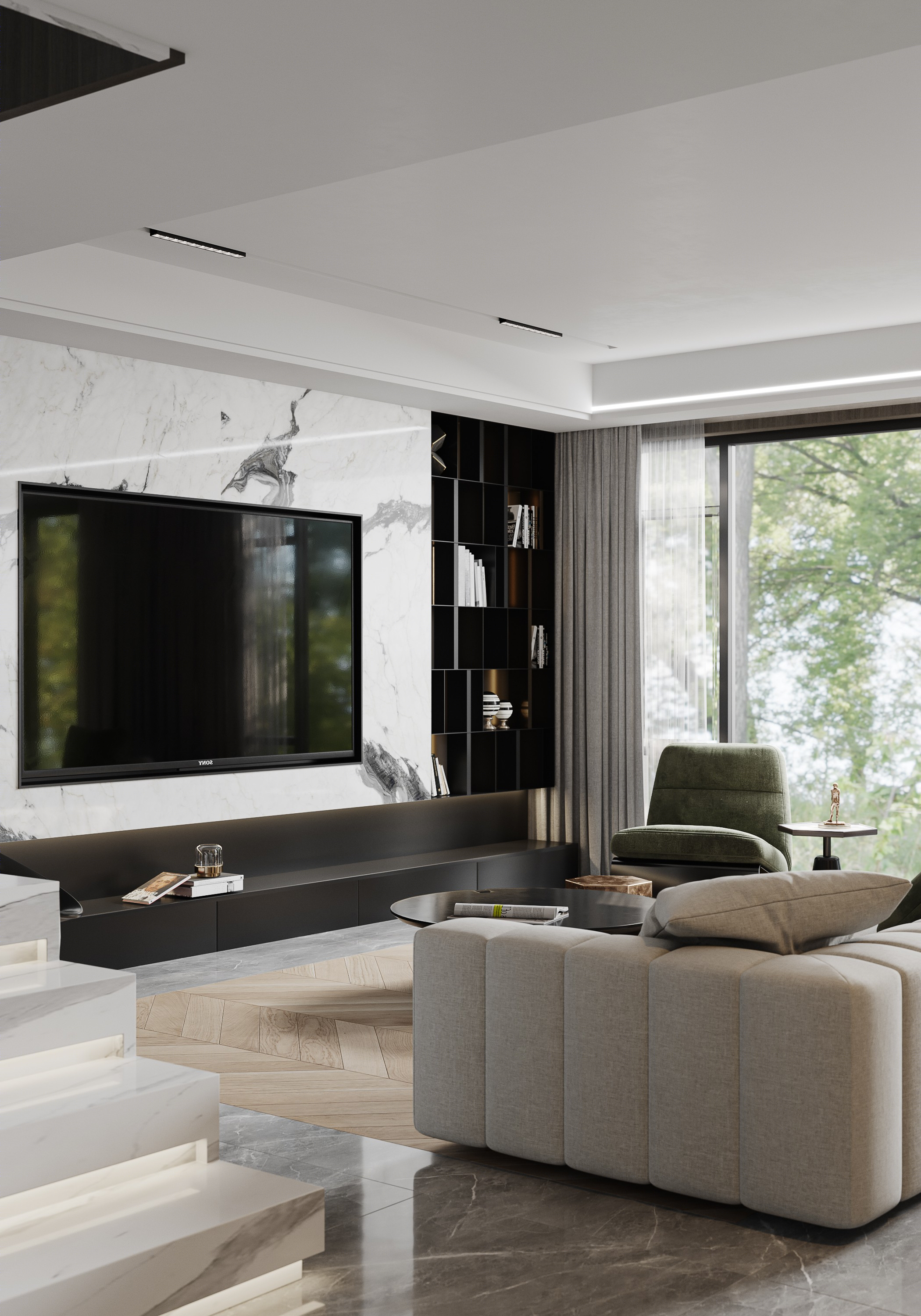 绘感视觉设计 | 高端组现代风格时尚住宅-0