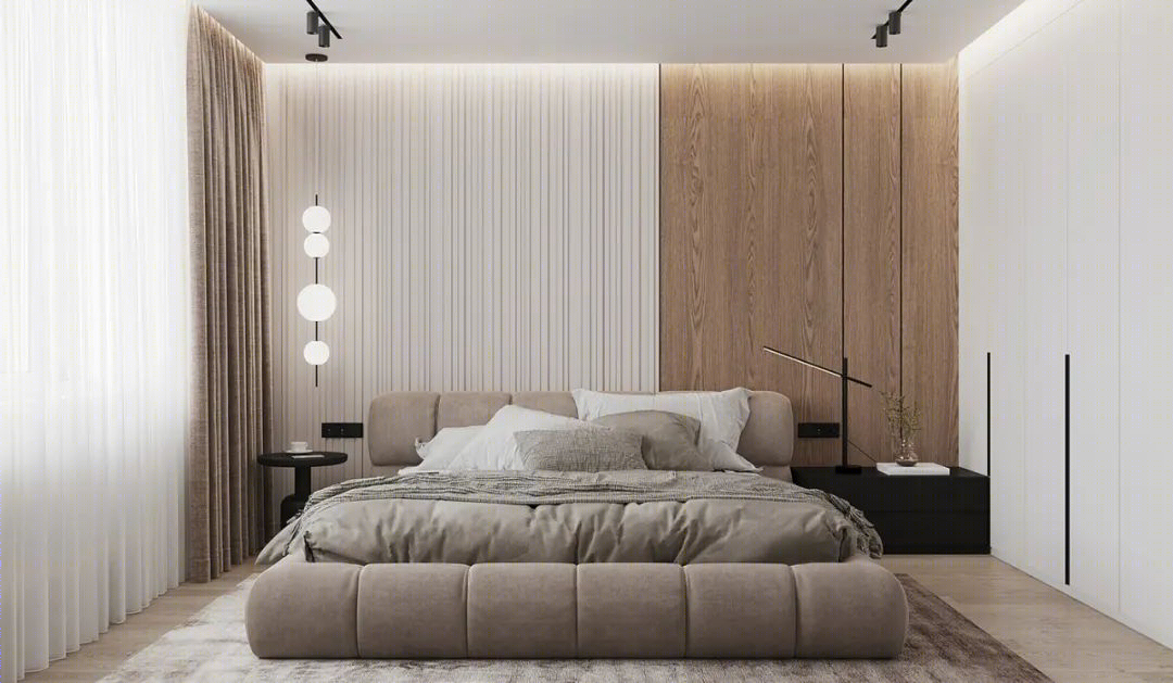 95㎡现代简约二居室丨Roomy Room Design-25