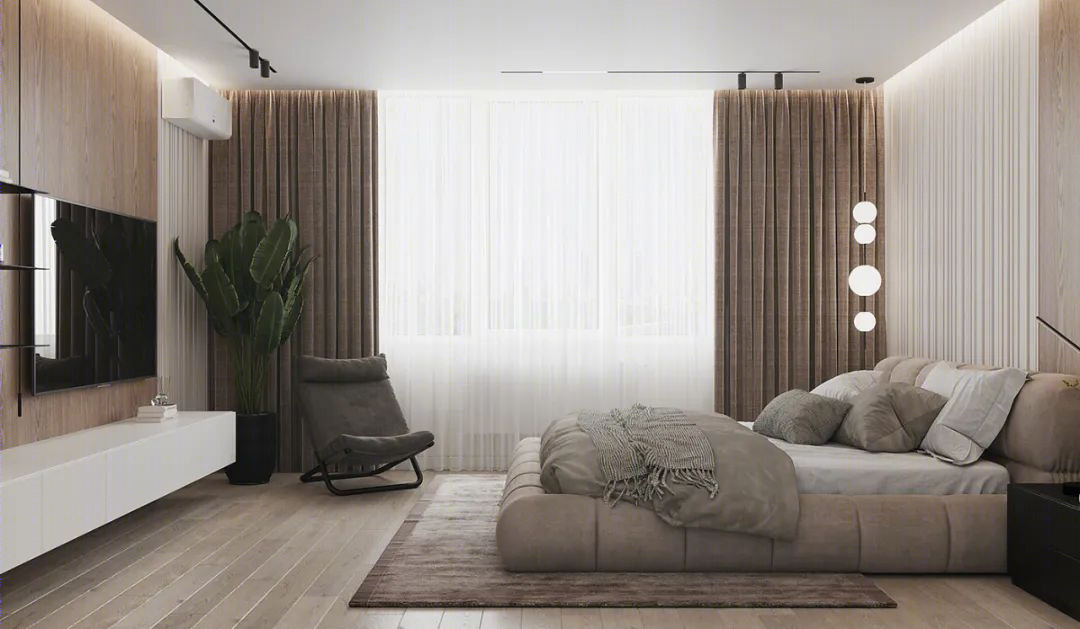 95㎡现代简约二居室丨Roomy Room Design-27