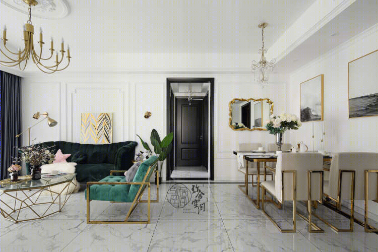 南京轻奢幻彩家居，弥舍空间设计展现三室优雅变身-13