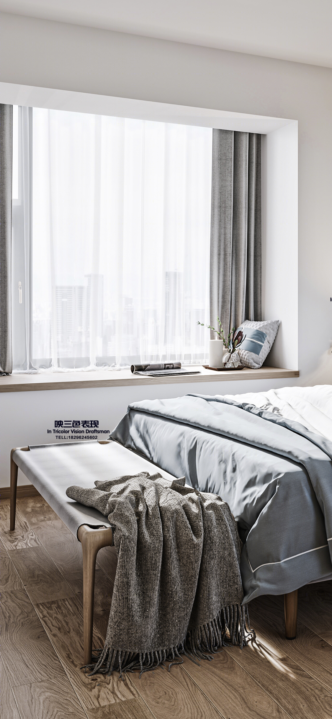 北欧风映三色 | 古墓组作品打造现代女主人的优雅空间-9