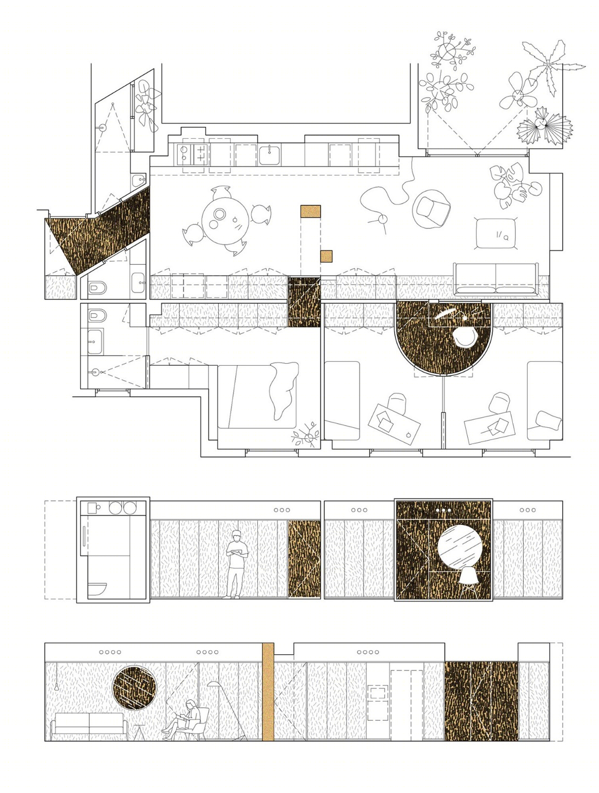 马德里阁楼公寓 | 撞色几何形状与可持续材料的创新融合-24
