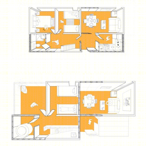 墨西哥贫困居民紧急住房的室内设计亮点-16