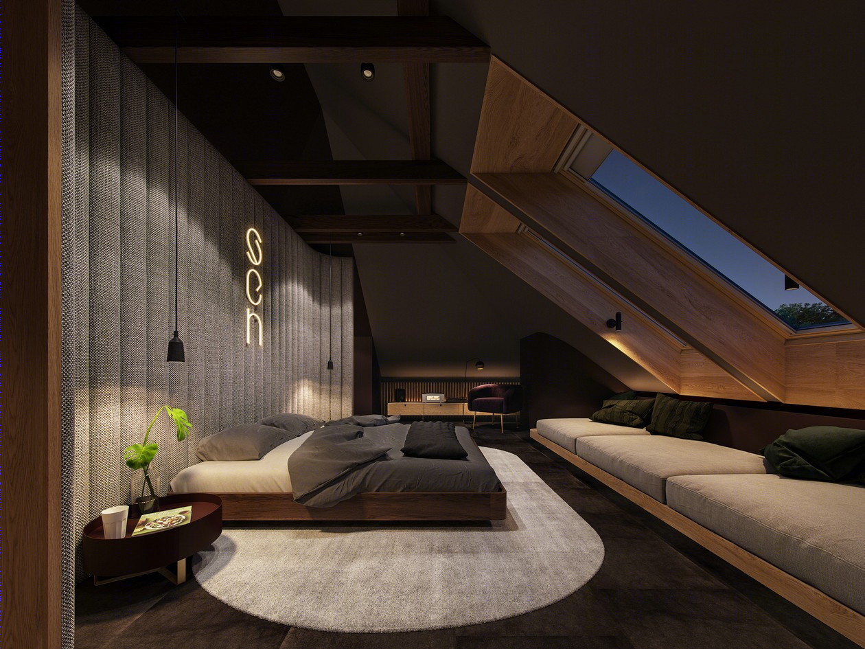 原木+高级黑 演绎气质非凡的空间格调-10