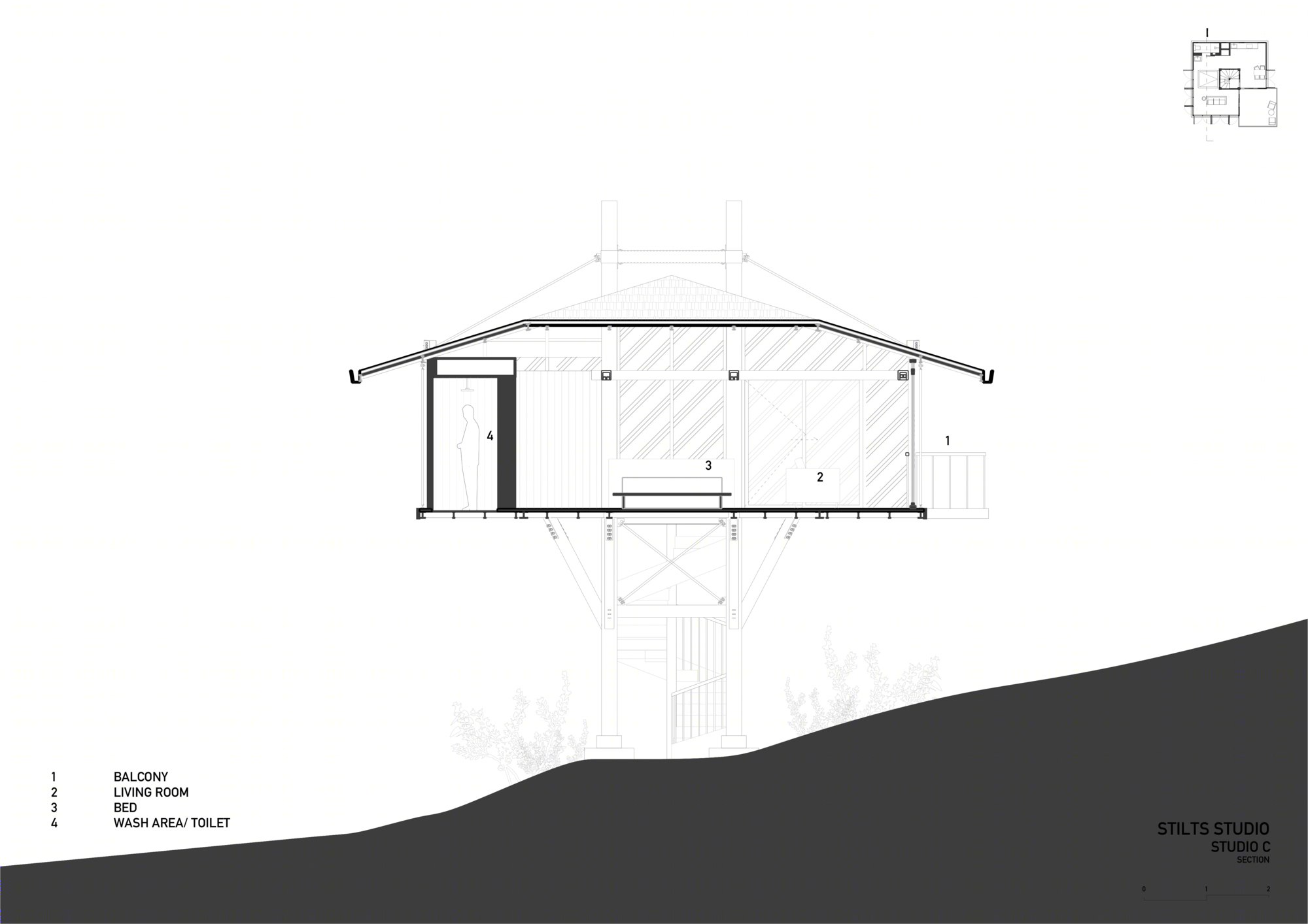 创新空中树屋——Stilt Studios 的 Treehouse C-10