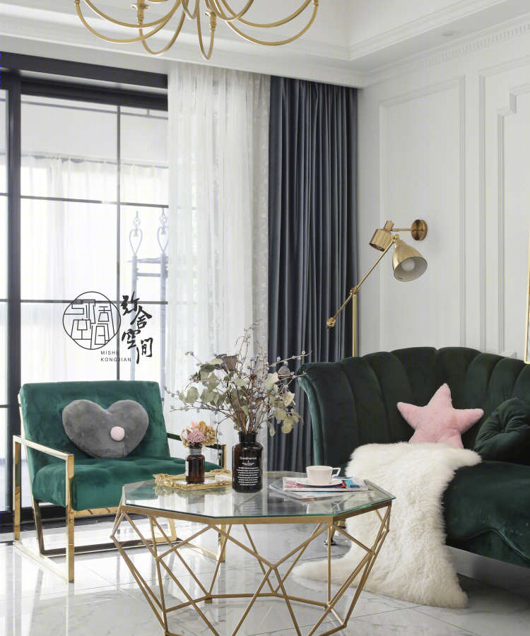 南京轻奢幻彩家居，弥舍空间设计展现三室优雅变身-14