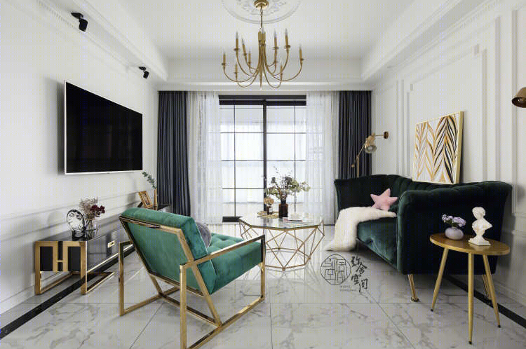 南京轻奢幻彩家居，弥舍空间设计展现三室优雅变身-18