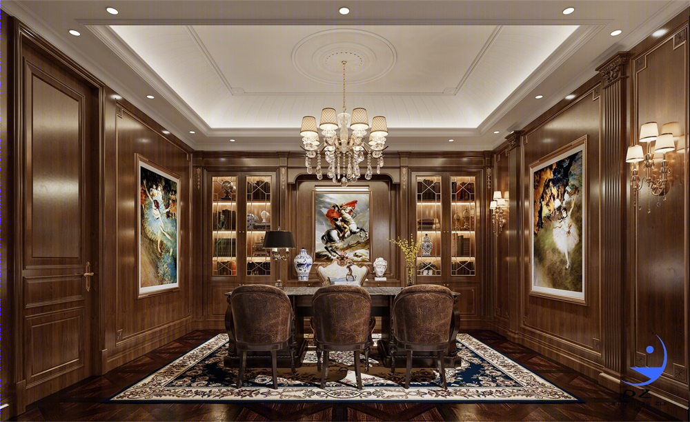 法式宫廷挑空设计效果图欣赏丨金该大嘴团队-6