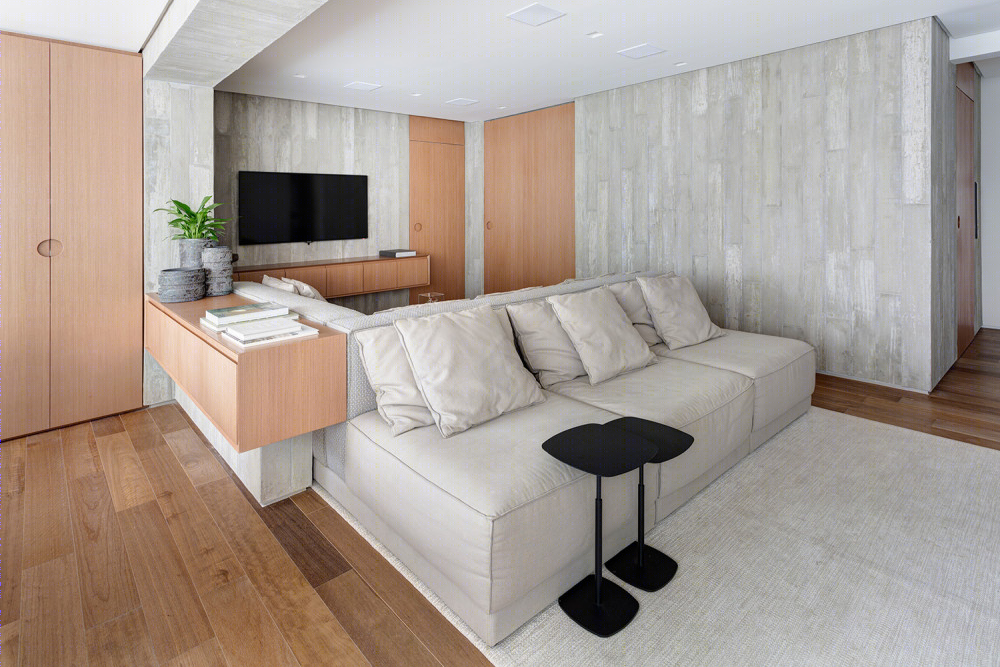 巴西现代简约公寓 | 社交大厅与私密空间的完美整合-18