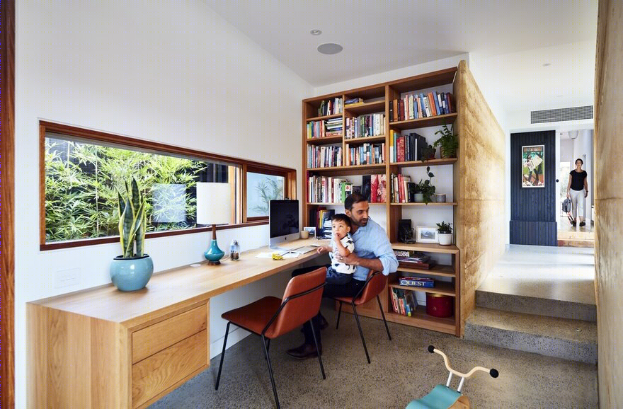 墨尔本夯土延伸住宅-33