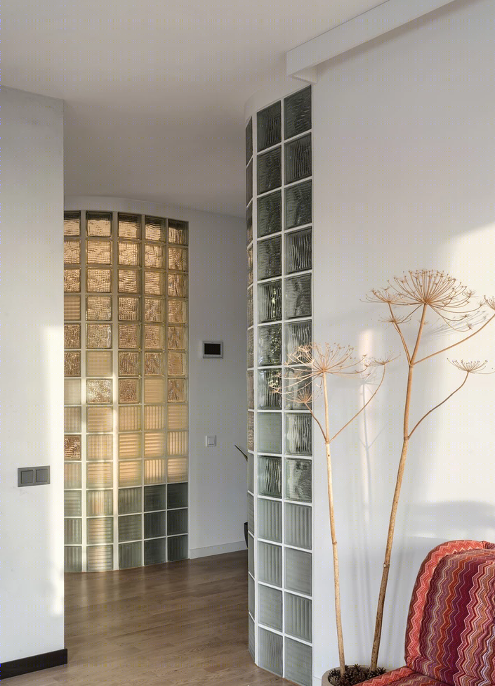 基辅 106 平米现代爱巢，玻璃砖打造优雅仙气空间-22