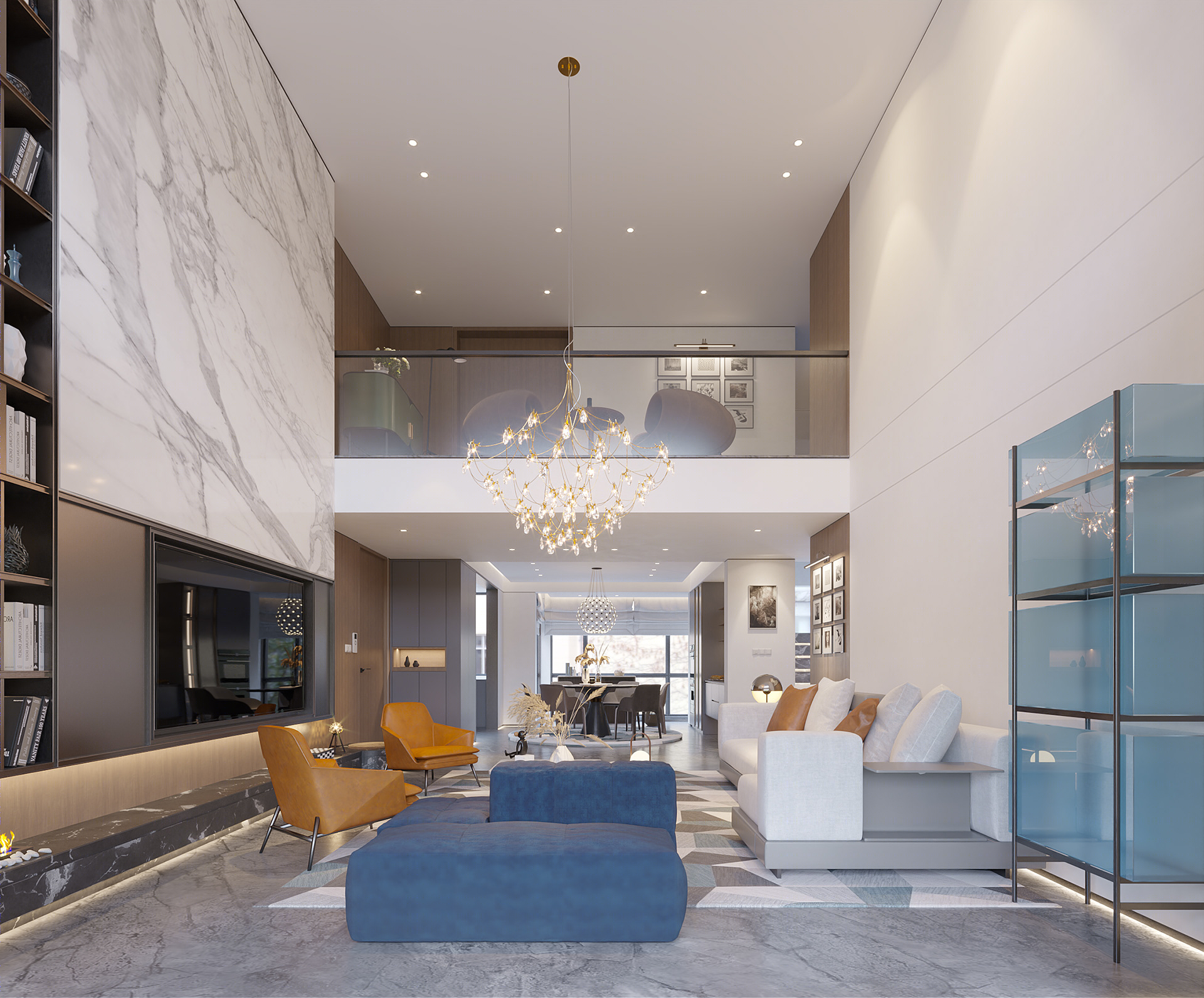 蓝色与黄色 打造温馨与时尚的共鸣                     -0