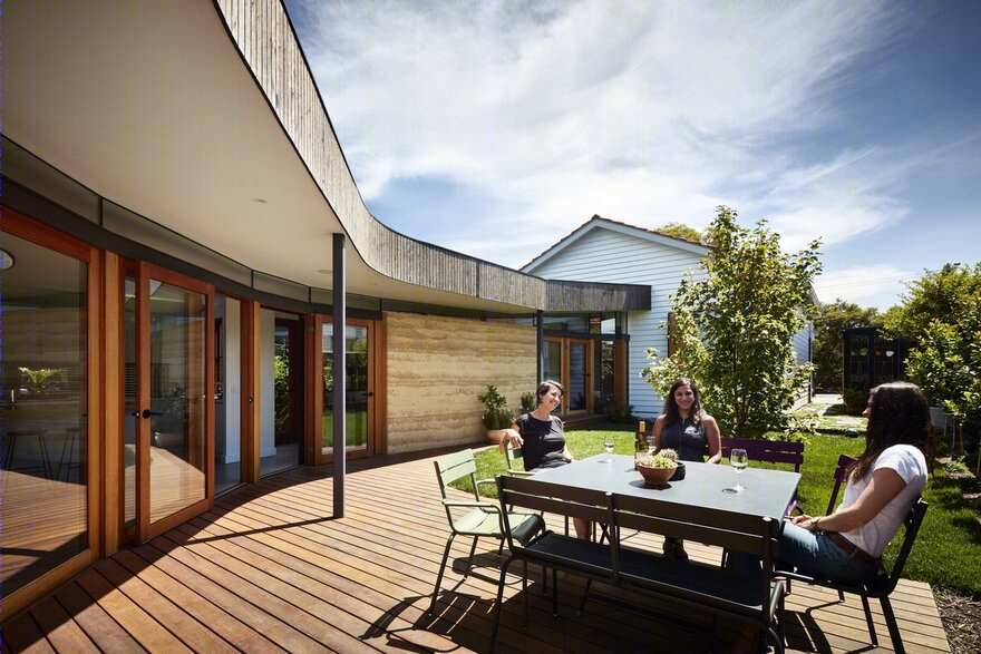 墨尔本夯土延伸住宅-40