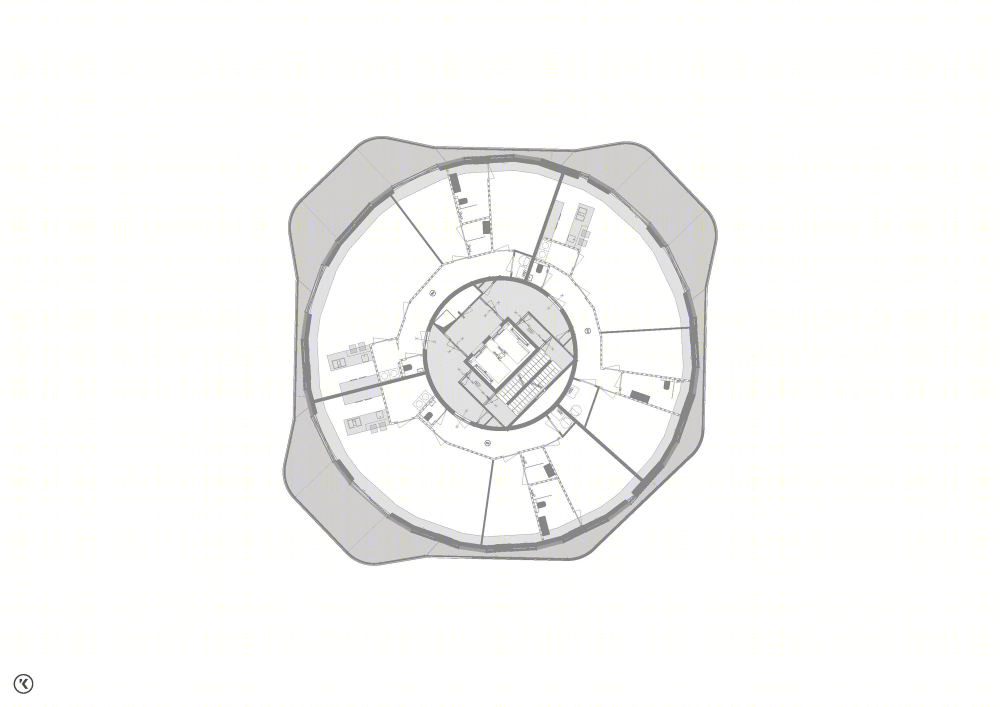 荷兰曼哈顿旋转公寓设计丨Jorrit van de Laar,Ben Wolters-37
