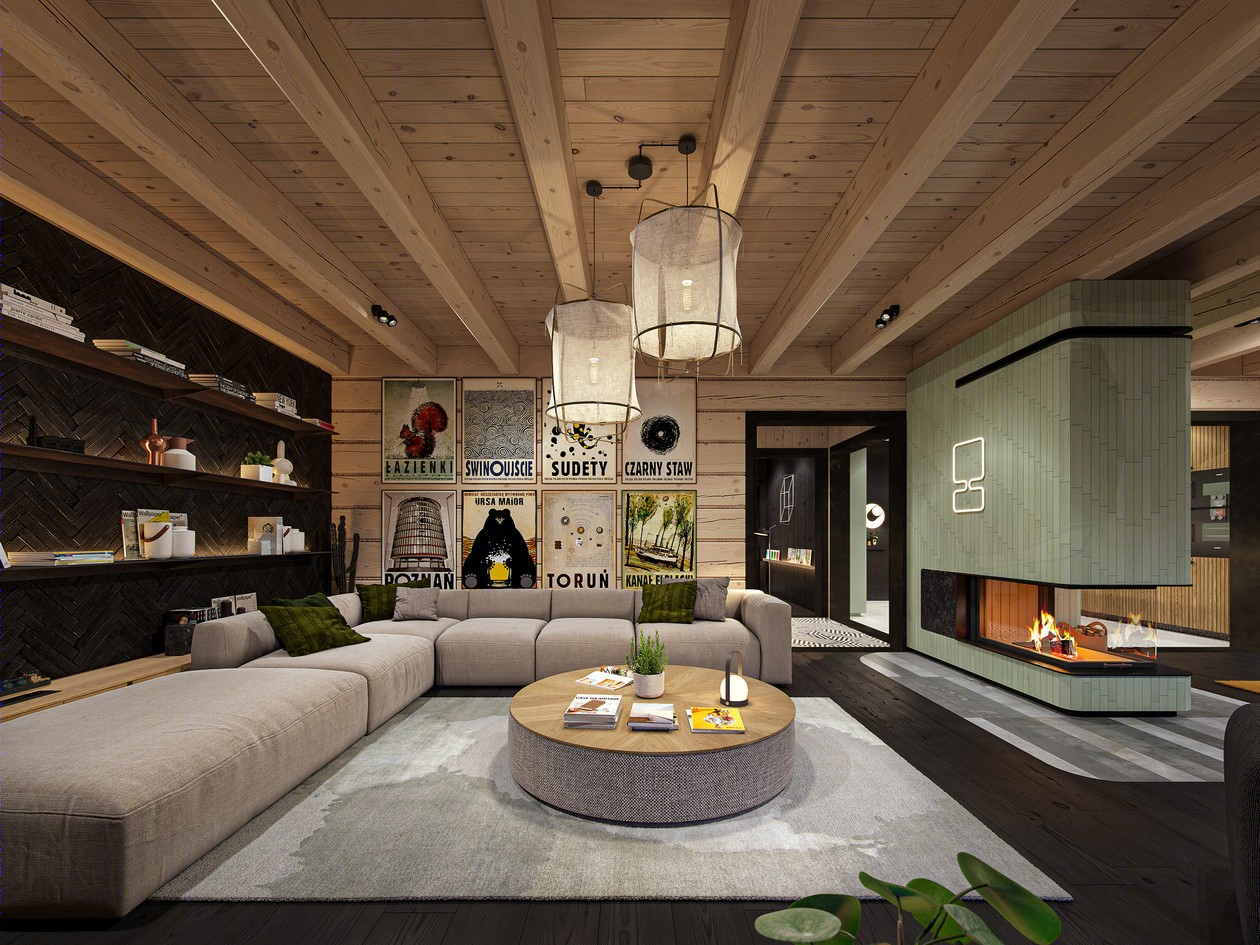 原木+高级黑 演绎气质非凡的空间格调-15