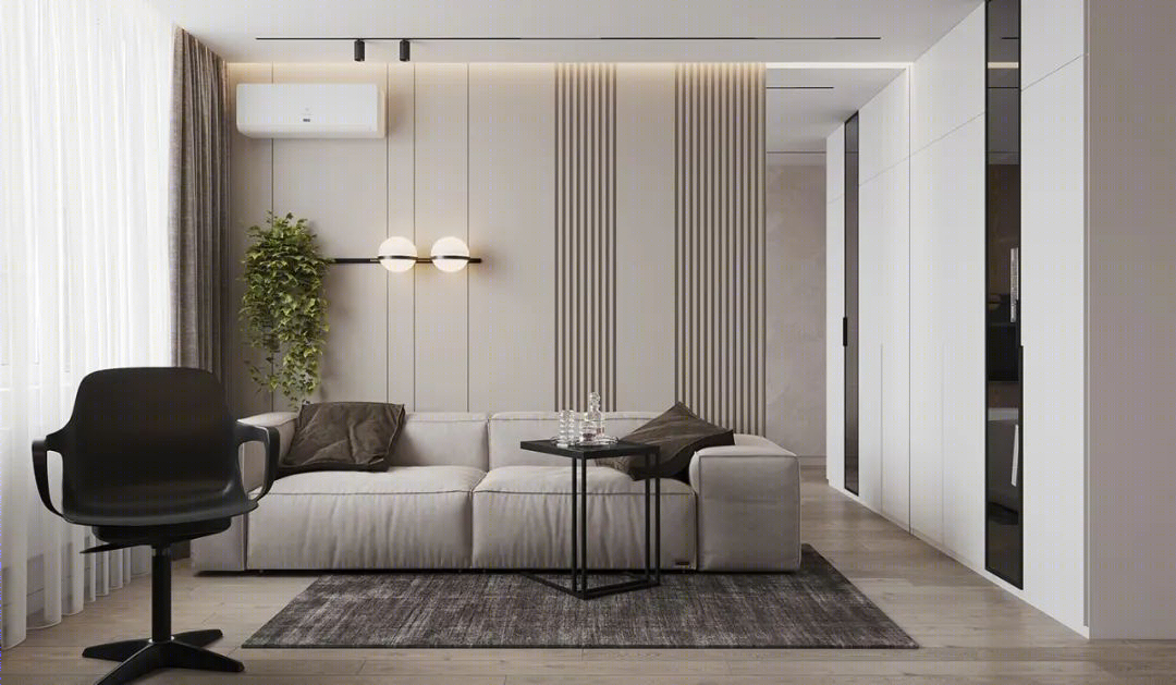 95㎡现代简约二居室丨Roomy Room Design-32