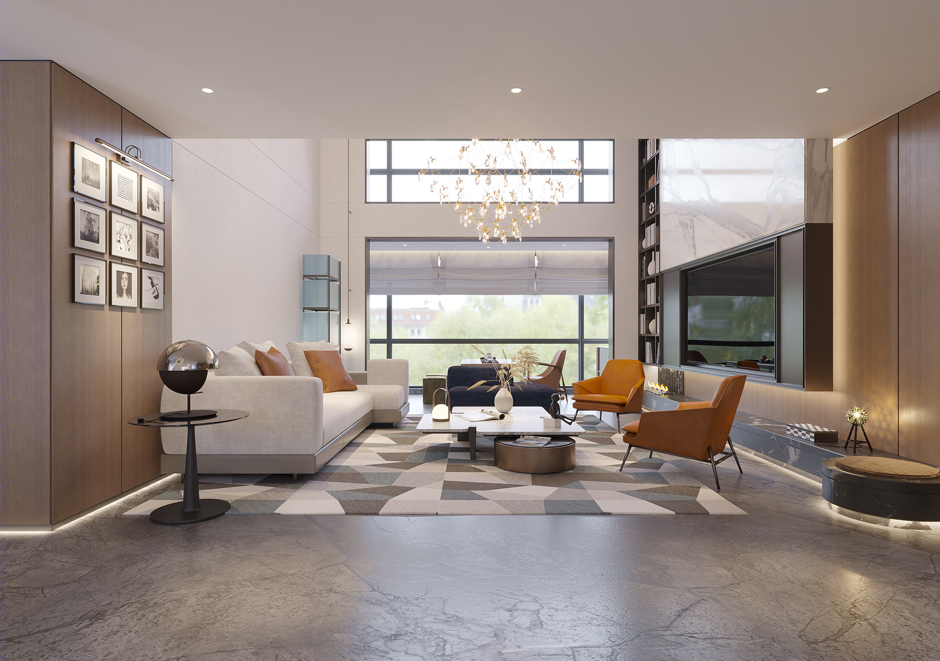 蓝色与黄色 打造温馨与时尚的共鸣                     -3