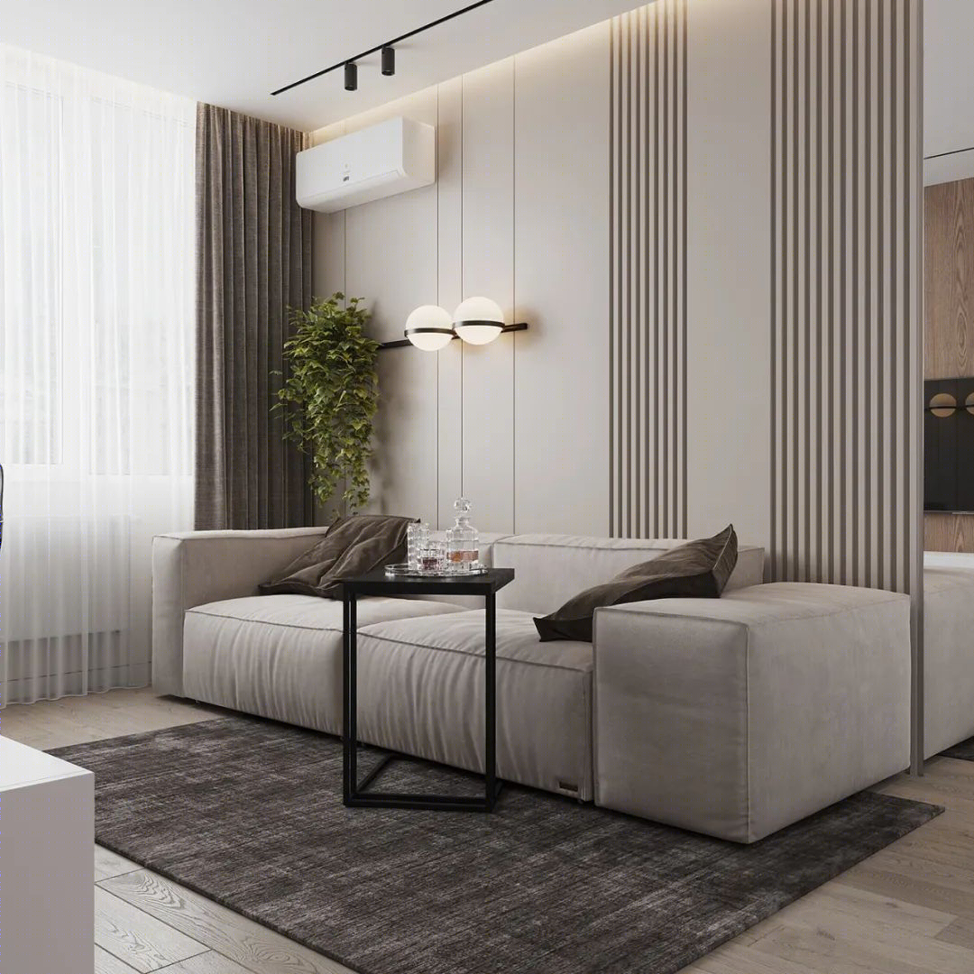 95㎡现代简约二居室丨Roomy Room Design-33