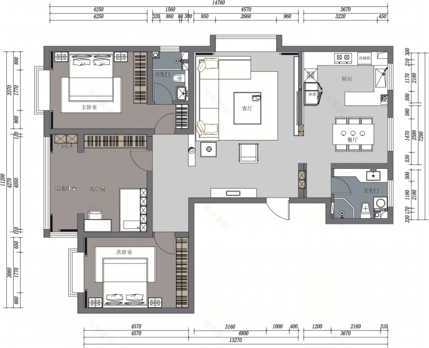 现代风格的空间美学 | 晋城 160㎡居住空间设计-35