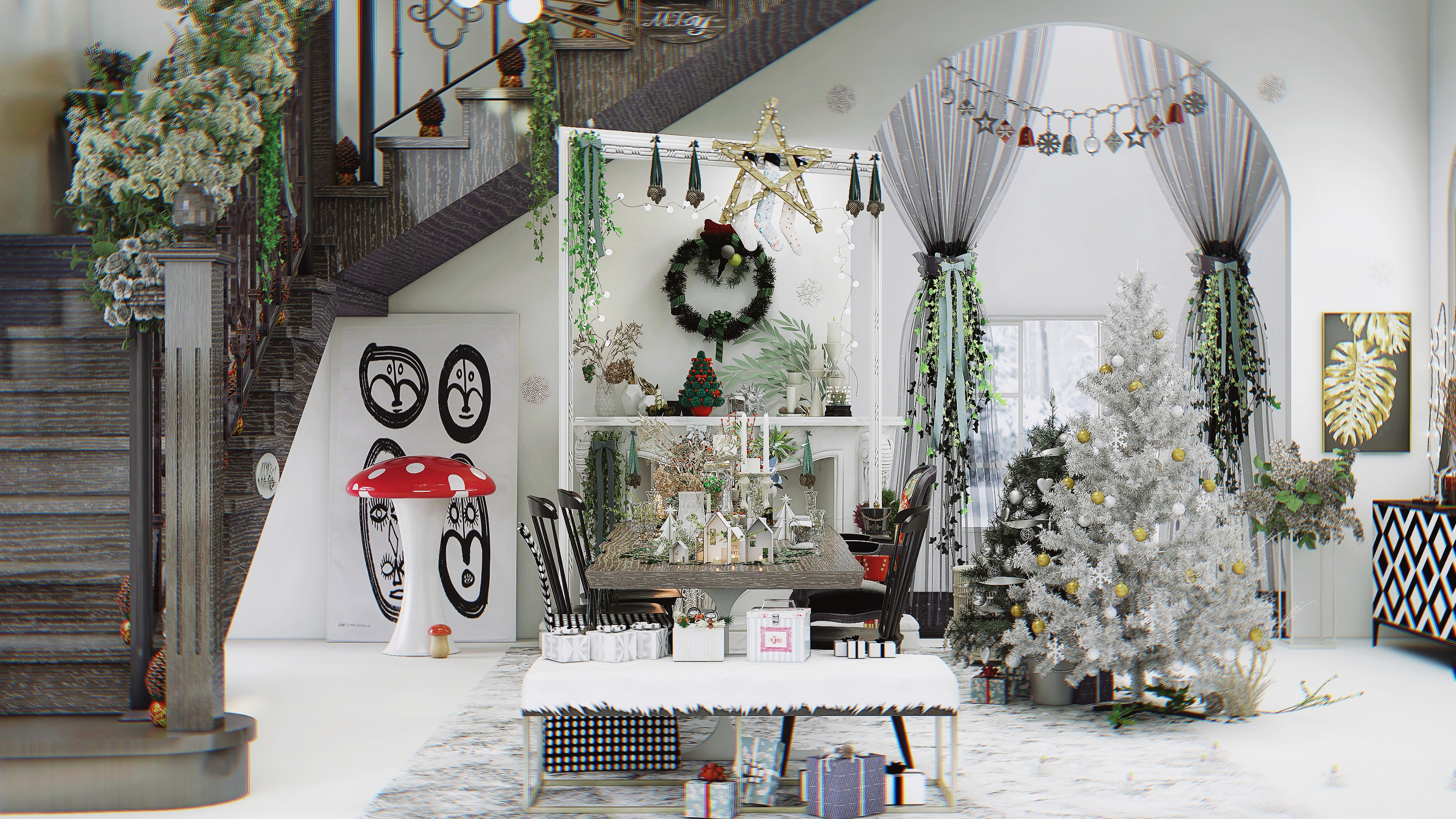 私人圣诞 | 小众颜色打造独特氛围-8