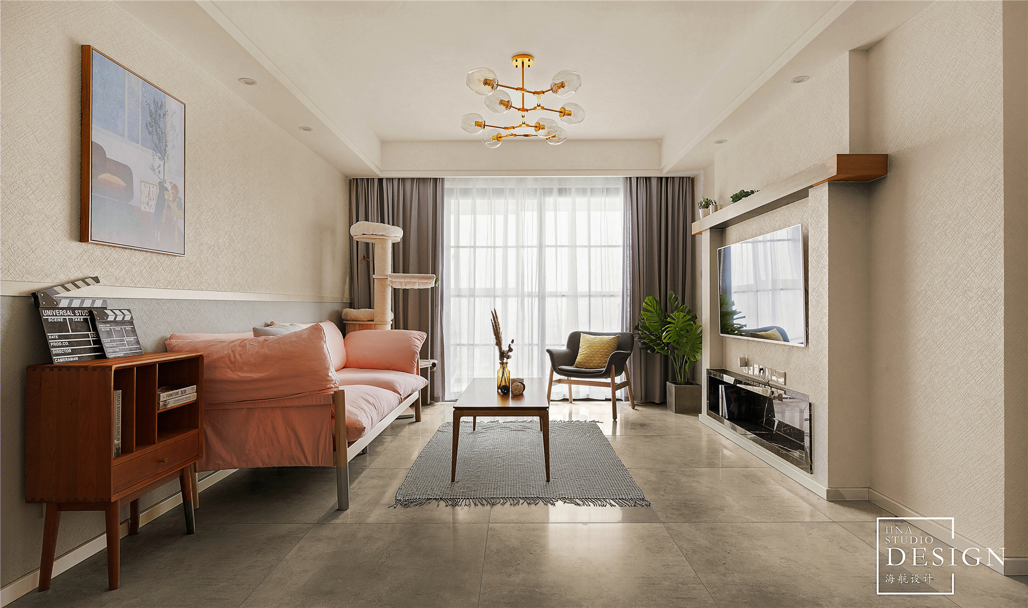 中海龙城公馆 116㎡北欧风设计，小清新与原木色的完美融合-5