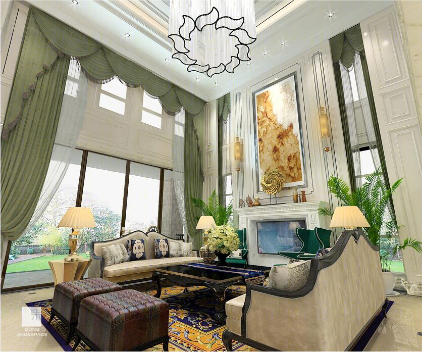 锦绣山庄奢雅混搭风，冯元明东筑空间打造别墅生活新境界-18