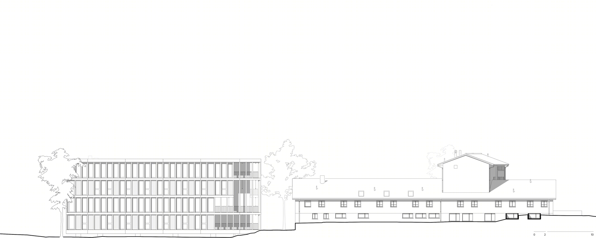 伯尔尼青年旅舍翻新与扩建，融入历史建筑群的现代化新翼-26