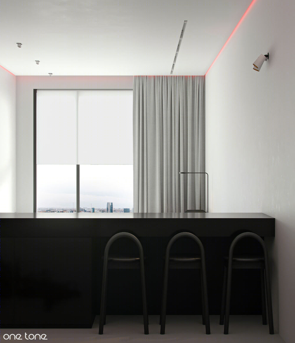 现代简约公寓设计丨俄罗斯莫斯科丨ONE TONE ARCHITECTS-12