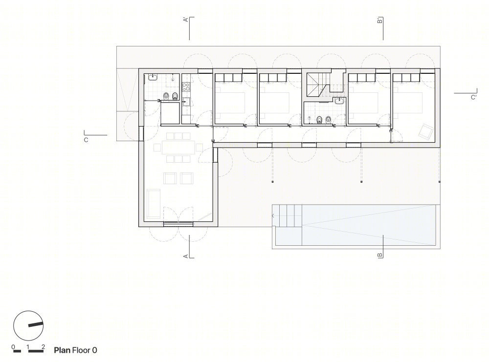 葡萄牙 Casa Algarve 度假屋——融入景观、东西向观景的设计佳作-31