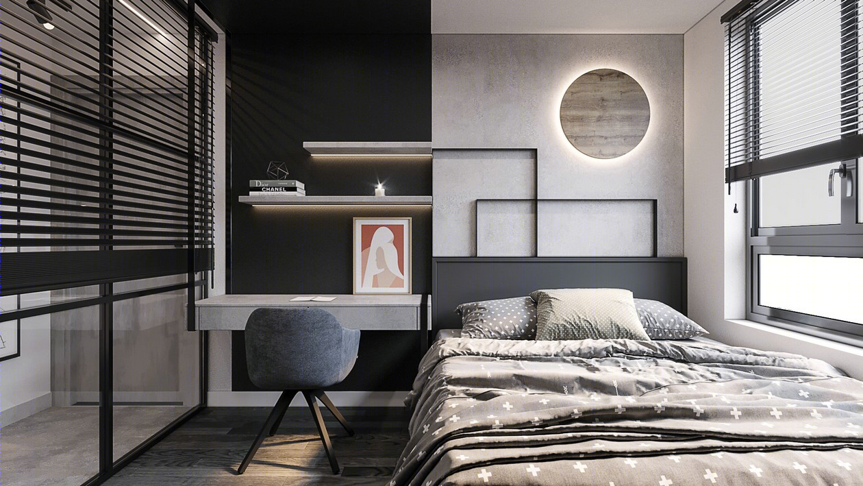 现代两居室 空间设计！-15