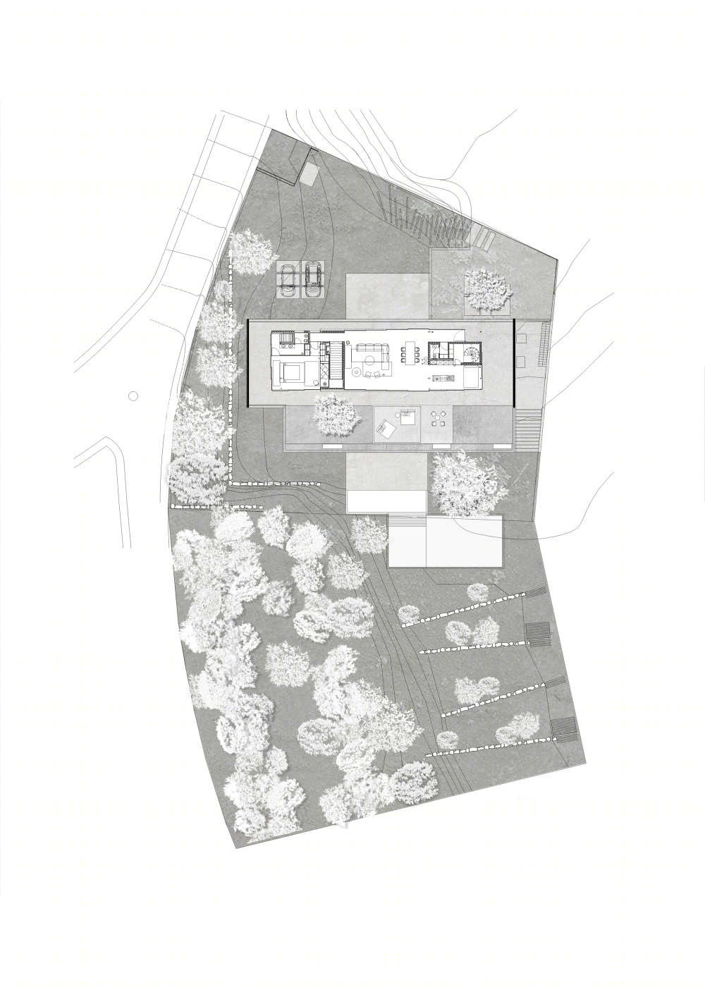 西班牙 Alegre 之家 | 融入自然的混凝土改革住宅-38