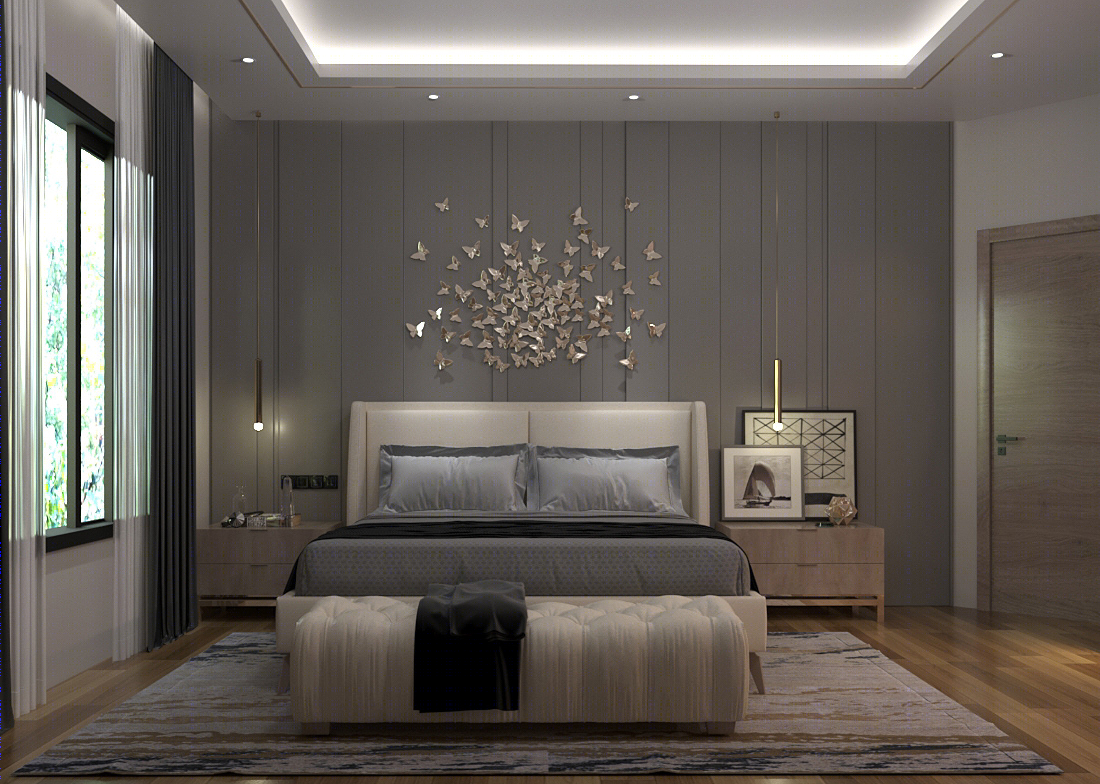 2021 年 KSA 现代灰调卧室设计案例-6