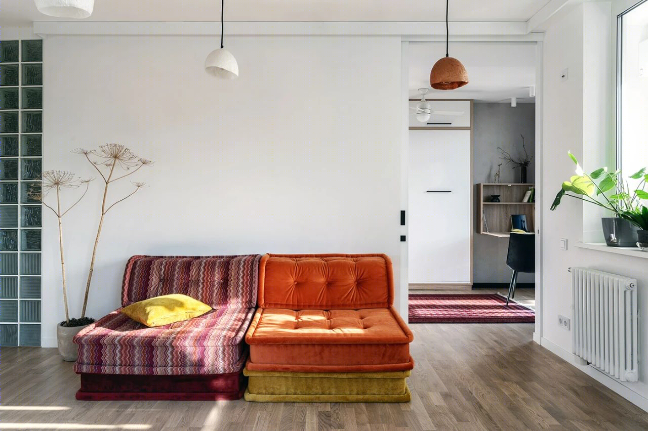 基辅 106 平米现代爱巢，玻璃砖打造优雅仙气空间-35