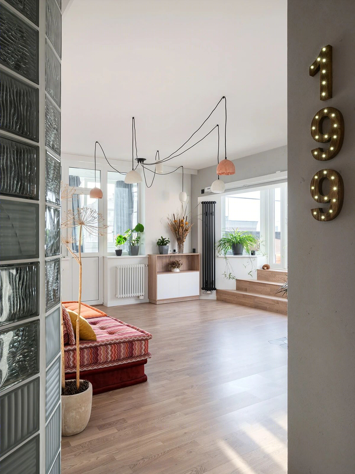 基辅 106 平米现代爱巢，玻璃砖打造优雅仙气空间-37