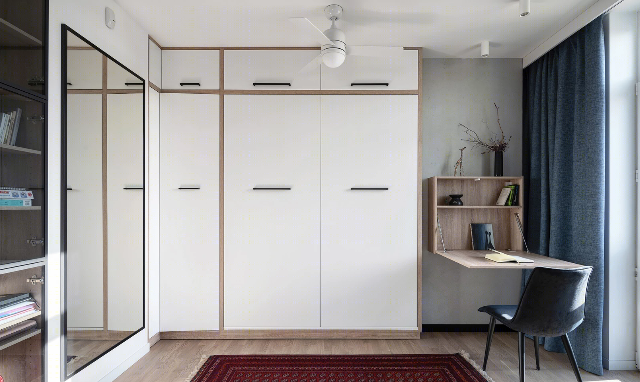 基辅 106 平米现代爱巢，玻璃砖打造优雅仙气空间-40