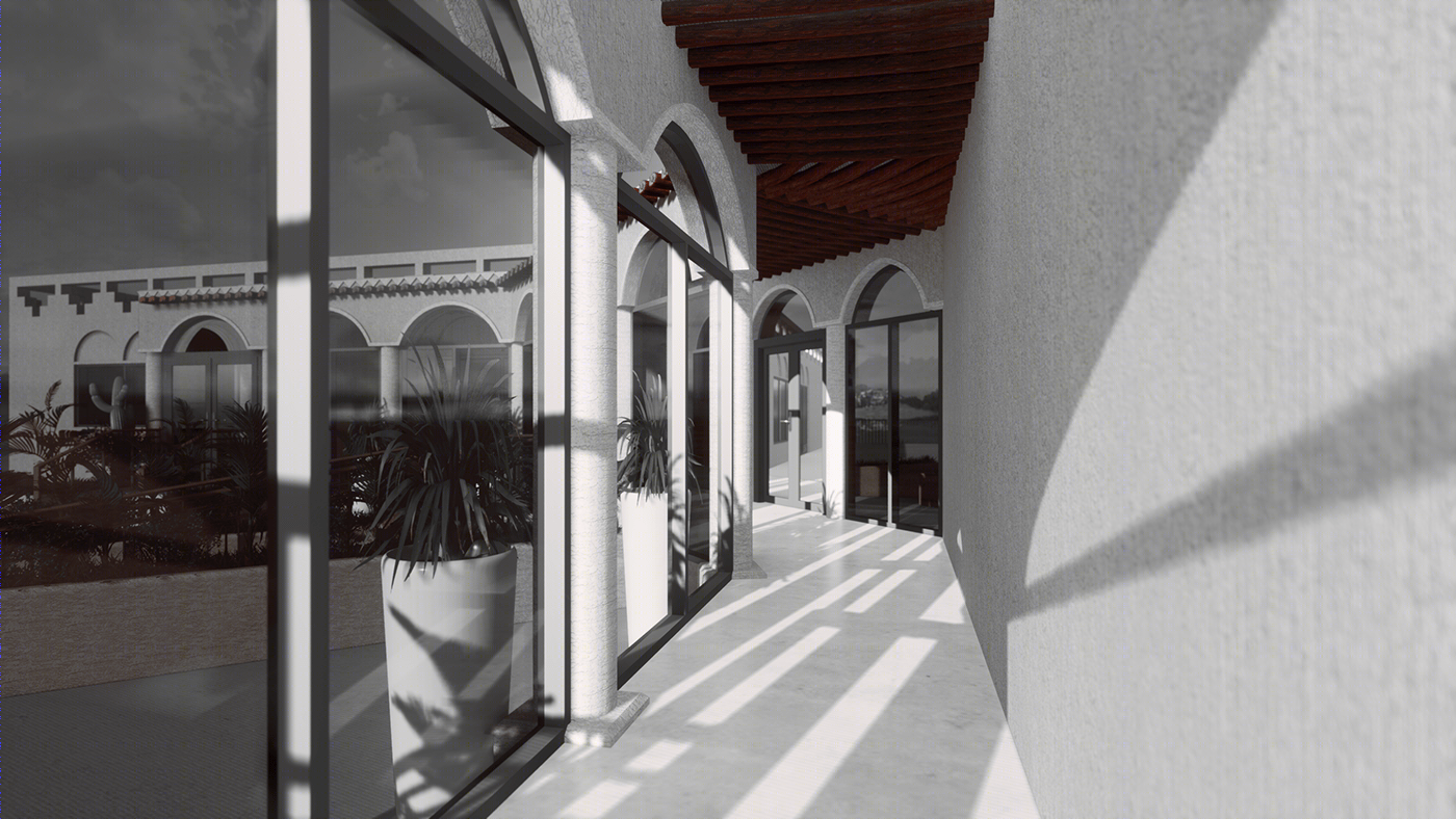 富士滤镜双胞胎应用滤镜走廊设计-9