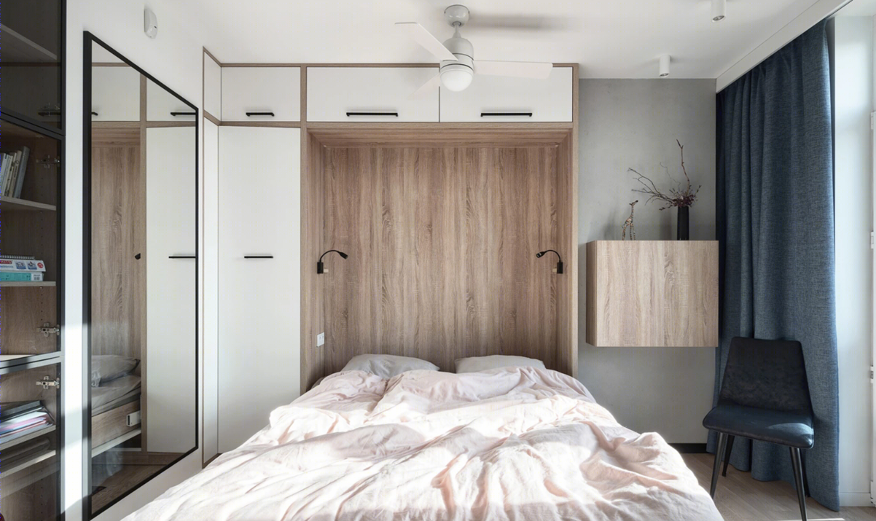 基辅 106 平米现代爱巢，玻璃砖打造优雅仙气空间-41