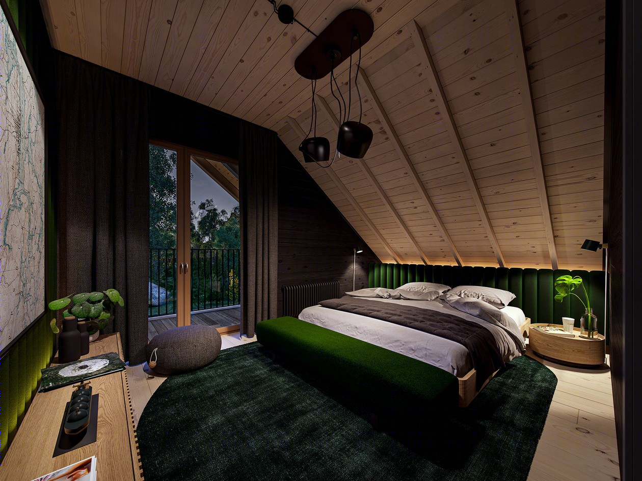 原木+高级黑 演绎气质非凡的空间格调-21