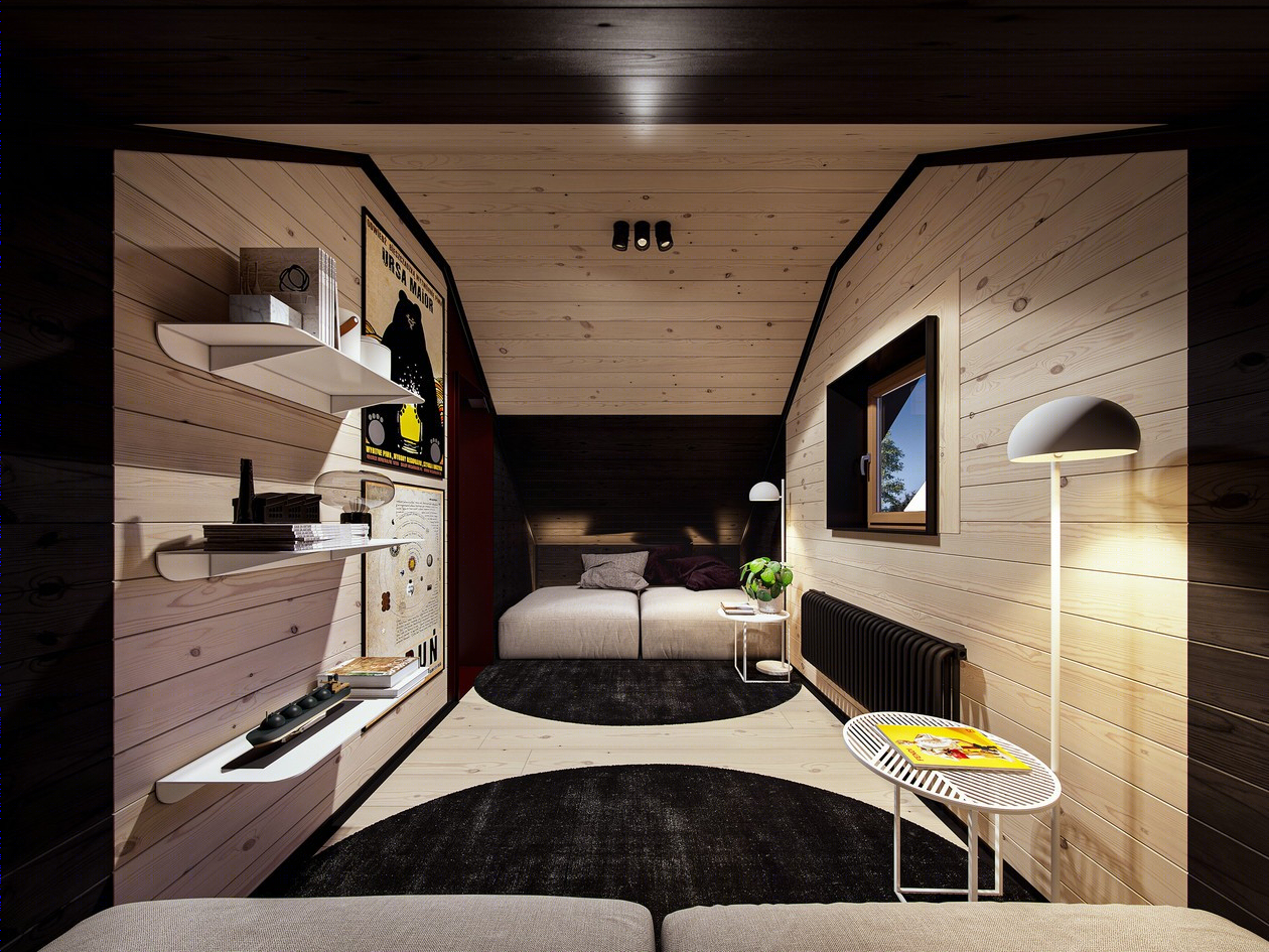 原木+高级黑 演绎气质非凡的空间格调-22