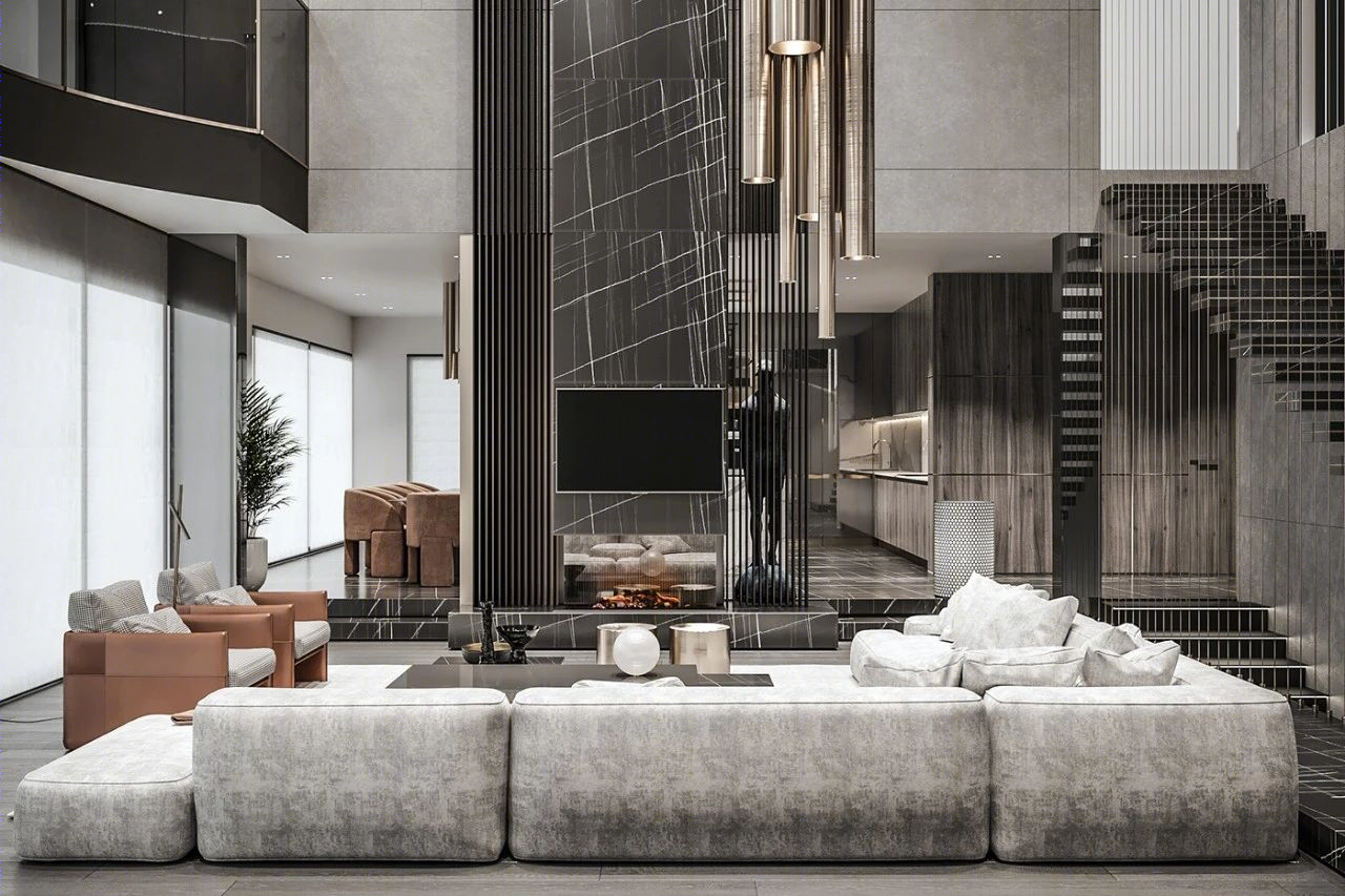 乌克兰设计师 Ivan Honcharenko 的现代高级灰空间艺术-0