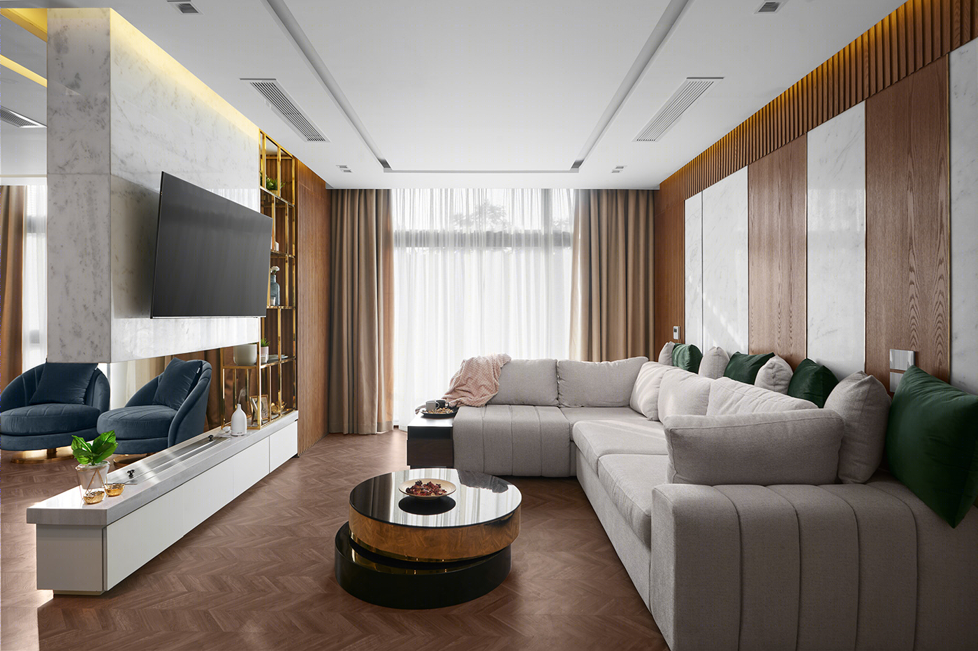 尼罗河畔的现代简约住宅设计丨EgyptCairo丨DEN Projects-3